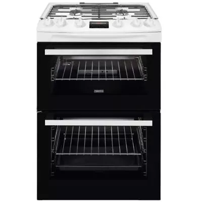 Zanussi ZCG63260WE Gas Cooker With Double Oven - White • £719