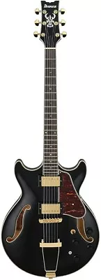 Ibanez AMH90BK Artcore Expressionist Semi-Hollow Body Electric Guitar Black • $699.99