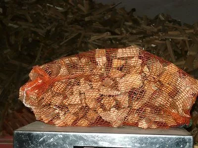 Orange Net Sacks Vegetables Mesh Bags Logs Kindling Wood Carrots Onions Potatoes • £7.68