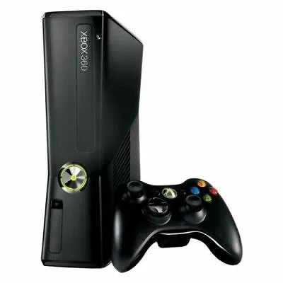 Microsoft Xbox 360 S With Kinect 250GB Glossy Black Console (NTSC) • $65