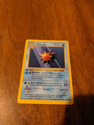 $17 • Buy Pokemon Starmie 1st Edition Base Set 64/102 TCG WOTC 