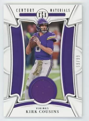 2022 Panini National Treasures Kirk Cousins 69/99 Minnesota Vikings #CEN-KCO • $5