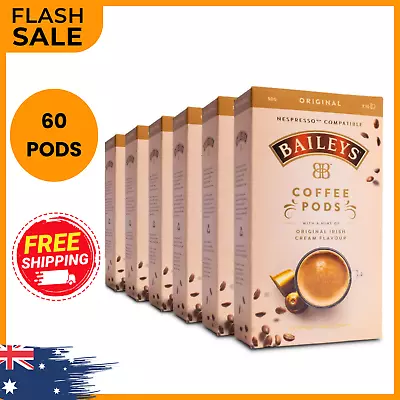 60 Pack Baileys Original Nespresso Compatible Coffee Pods Original Irish Cream • $46.84