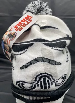 Disney Star Wars Boys Stormtrooper Beanie Cap Hat Berkshire Fashions Knit Winter • $5.90