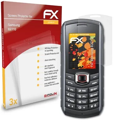 £10.29 • Buy AtFoliX 3x Screen Protection Film For Samsung B2710 Matt&shockproof