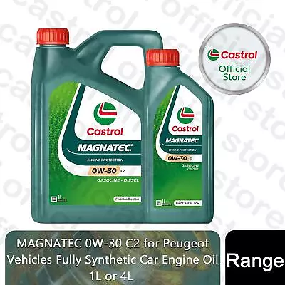 0w 30 Fully Synthetic Engine Oil Castrol Magnatec 0w-30 C2 For Peugot Vehicles • £36.99