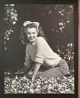 1945 Marilyn Monroe Original Photograph Andre Dienes Stamped Autumn Leaves Trip • $2900