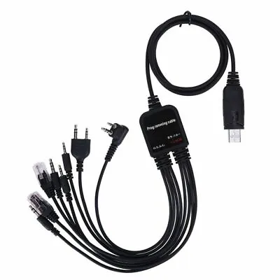 8 In 1 USB Programming Cable+Software CD For Motorola Baofeng Kenwood HYT Radio • $10.95