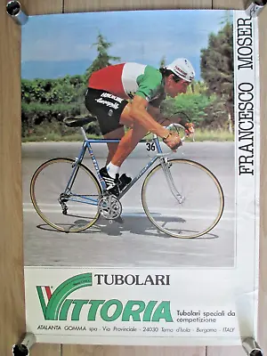 Vittoria Tubular Tires Francesco Moser Original Cycling Poster • $99