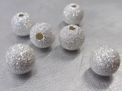 🎀 SALE 🎀 Silver Stardust Spacer Beads 3mm 4mm 6mm For Jewellery Making • £2.69