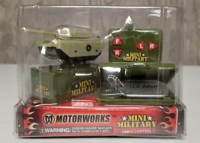 Motorworks Item No. 3116 Mini Military Radio Control RC 27 MHz US Army Tank • $39.99