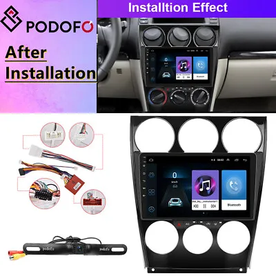 For Mazda 6 2004-2015  Double Din Car Stereo GPS Navi Android 9.1  Radio Player • $136.99