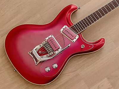 1990s Mosrite Ventures Model '63 Vintage Reissue Sidejack Red Sparkle Vibramute • $3999.99