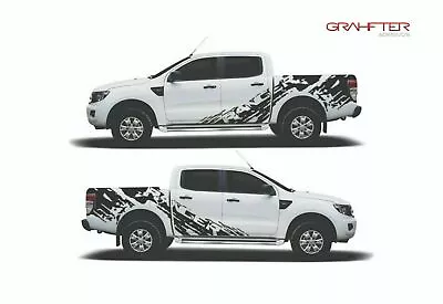 Decal Graphic Side Stripe Kit For Ford Ranger ( Multiple Colors: Black Or Grey ) • $425.65