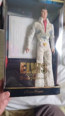 2000 Mattel - Timeless Treasures Elvis Presley White Eagle Jumpsuit Hawaii  • $65