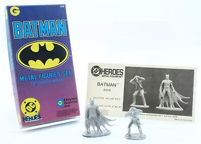 Mayfair Games - Batman Metal Figures Set Batman & Joker #6506 - 1989 • $14.99