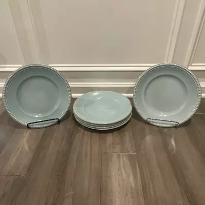 Villeroy & Boch Turquoise Switch Beach House Dinner Plates Set Of 6 • $315