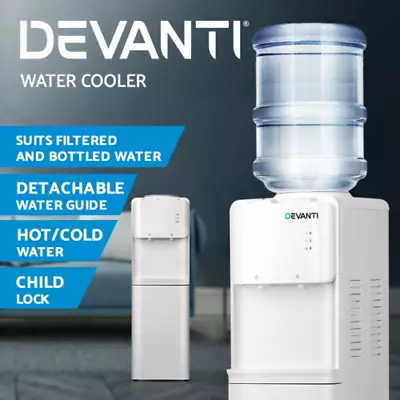 Devanti Water Cooler Dispenser Stand Hot Cold Tap Bottle Filter Purifier Office • $107.95