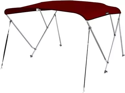 MSC 3 Bow 4 Bow Bimini Top Boat Cover With Rear Support Pole And Storage Boot • $19.99