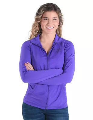 Cowgirl Tuff Western Jacket Womens Breathe Zip Purple 100490 • $69.94