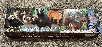 North American Wildlife-Real Photo Animal Memory Card Teaching Game Ages 3+ • $15