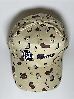 ICI Paints Hat Work Cap Desert Camouflage Pattern Adjustable Painter • $8.99