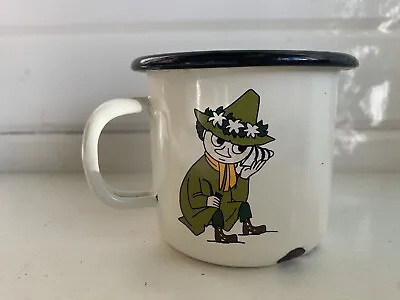 Rare Discontinued HTF Moomin Mug Muurla Retro Snufkin Cream 250ml (2012-2013) • $29.99