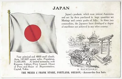 1910 Portland Oregon - Advertising For Store W/ Japanese Items Japan Related • $9.99