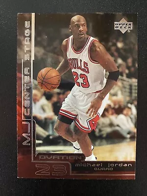 1999-00 Upper Deck Ovation MJ Center Stage #CS1 Michael Jordan - Chicago Bulls • $1.23