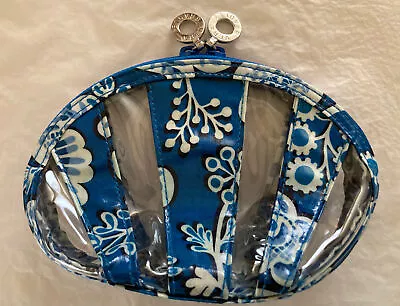 Nice Vera Bradley Blue Lagoon  Little Seashell  Pvc Makeup Bag Retired 2011￼ • $23