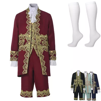 Renaissance Men's Costumes Court Style Prince Costume Outfit For Halloween Party • $81.99