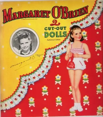 Vintage Uncut 1946 Margaret O'brien Paper Dolls~#1 Reproduction~adorable Set • $16.95