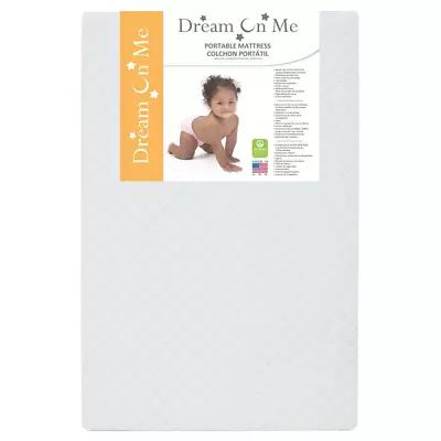 Baby Mini Crib Portable Mattress 3  Firm Waterproof Bed Infant Safe Sleep 36X24 • $39.65
