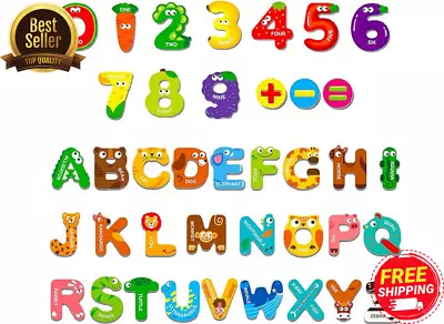 Magnetic Uppercase Letters And Numbers Educational Learning Tool For Kids Word • $22.80