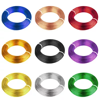 1 Roll 0.8mm 1mm 1.5mm 2mm 2.5mm Aluminum Jewellery Craft Wire 9 COLOUR CHOICE • $5.93