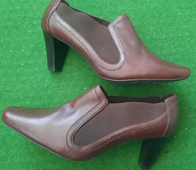 £12 • Buy M&s Footglove Ladies Brown Leather Shoes Uk Size 7, - Wider Fit - Brand New.