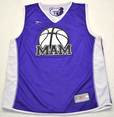 Memphis Athletic Ministries #13 Basketball Reversable Jersey Purple Youth LARGE • $15.99