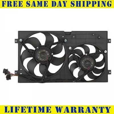 Radiator Condenser Fan Assembly For 1998-2006 Volkswagen Beetle 1.9L 2.0L 1.8L • $537.75