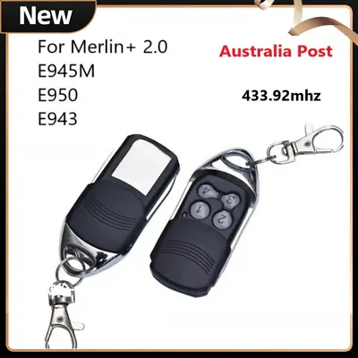 For Merlin+ 2.0 E945M E950 E943 Garage Gate Door Remote Control 433.92mhz • $22.45