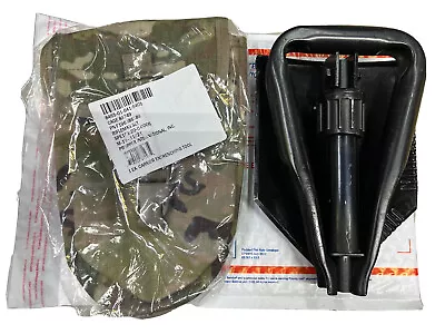 US GI Military Entrenching Trifold Folding Etool E-tool Shovel W/ Multicam Cover • $42.95