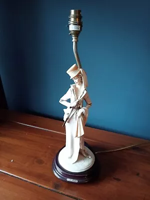 B. MERLI Capodimonte Porcelain Figurine Table Lamp Good Working Order  • £55