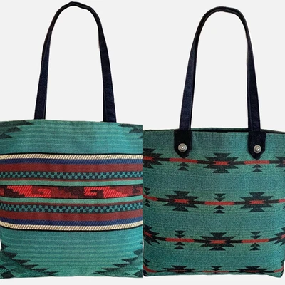 $30 • Buy Saddle Blanket Open Laptop Tote Bag Southwest Western Aztec