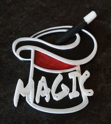 3D Printed Magic Top Hat Pin. Perfect For That Magician Or Person Loves Magic • $6.95