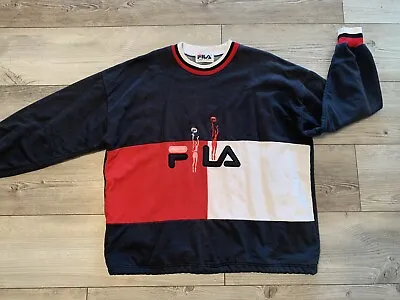 Vintage FILA Grant Hill Basketball Crewneck Essential Unique Sportswear L • $8.50