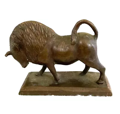 Vintage 2-1/2' Bronze Bull Figurine • $25