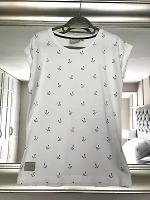 £8 • Buy Brakeburn Anchor Print T Shirt New Without Tags