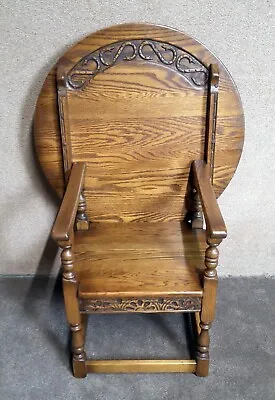 £285 • Buy Old Charm Light Oak Monks Chair / Table