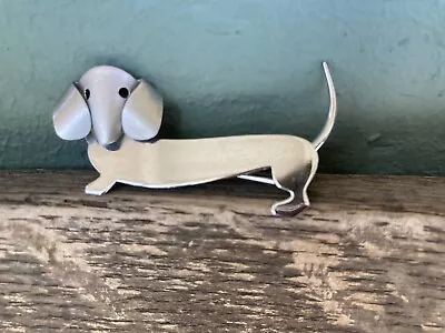 Vintage Deco Dachshund Sterling Beau Silver Brooch  MCM Estate • £34.70