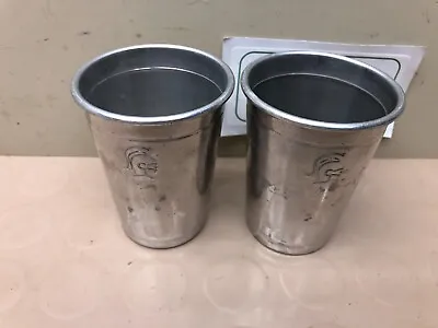 Vintage Lot Of Small ALUMINUM DRINKING GLASSES TUMBLER CUPS W/ Knight Emblem • $6.47