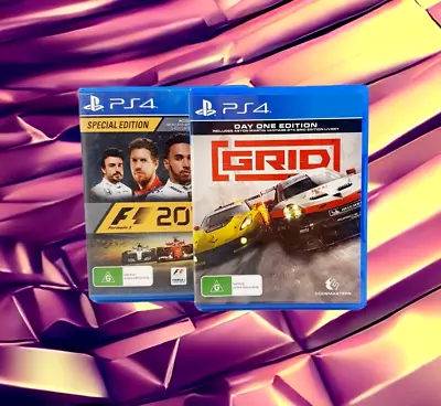 Sony Playstation 4 Grid + Formula 1 2017 Video Games Rated G Codemasters • $29.95